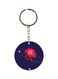 Planet Printed Plastic Keychain
