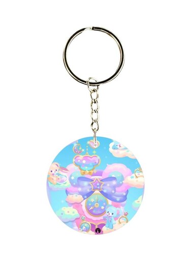 Printed Plastic Keychain