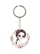 Girl Printed Plastic Keychain