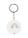 Cat Printed Plastic Keychain