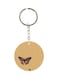 Butterfly Printed Plastic Keychain