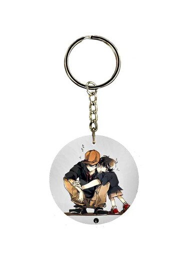 Detective Printed Plastic Key Chain