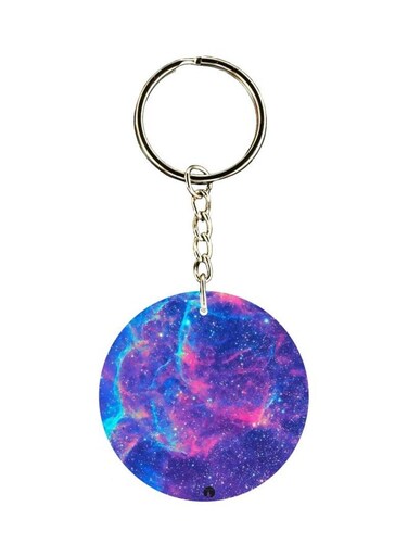 Starry Sky Printed Plastic Keychain