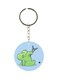 Dragon Printed Plastic Keychain