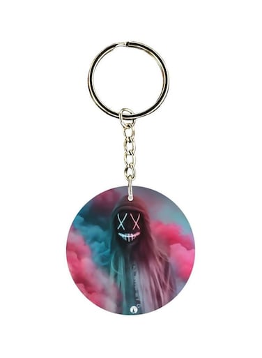 Printed Plastic Keychain