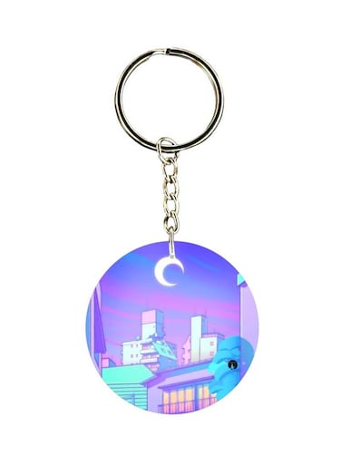 Printed Plastic Keychain