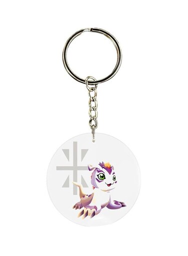Digimon Printed Plastic Keychain