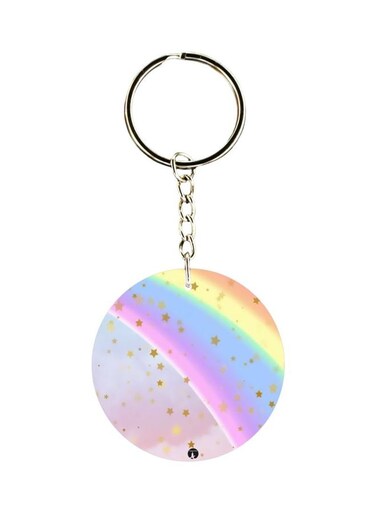 Printed Plastic Keychain