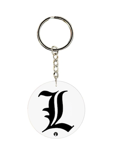 Plastic Death Note Keychain White/Black