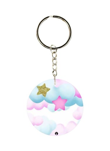 Printed Plastic Keychain