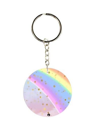 Printed Plastic Keychain