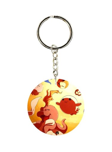 Anime Digimon Printed Plastic Keychain
