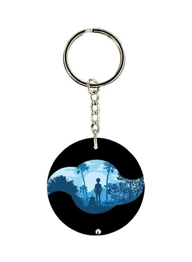 Anime Digimon Printed Plastic Keychain