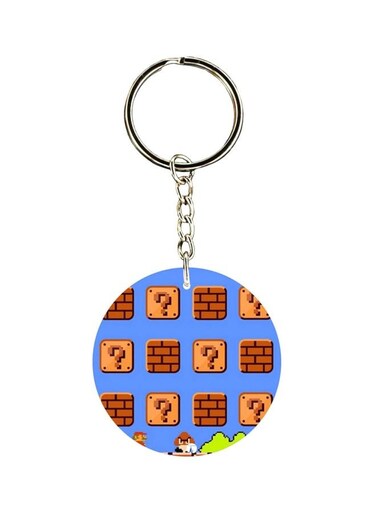 Super Mario Printed Plastic Keychain