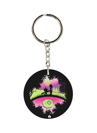 Anime Digimon Printed Plastic Keychain