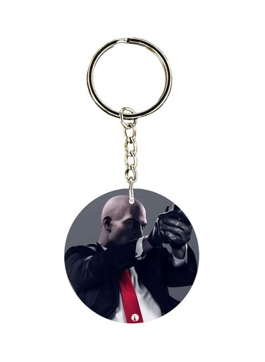Hitman Printed Plastic Keychain