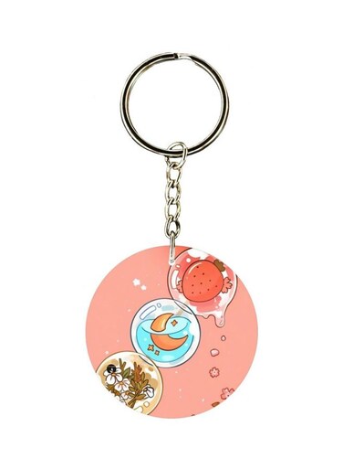 Printed Plastic Keychain