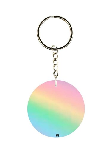 Printed Plastic Keychain