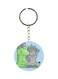 Dragon Printed Plastic Keychain
