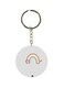 Cat Printed Plastic Keychain