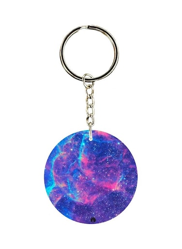 Starry Sky Printed Plastic Keychain