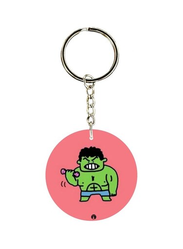 Printed Plastic Keychain