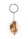 Girl Printed Plastic Keychain
