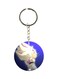 Double Sided Sonic Printed Plastic Keychain