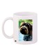 Dog Printed Coffee Mug White/Brown/Blue 11ounce