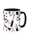 Makeup And Fashion Printed Coffee Mug Black/White 11ounce