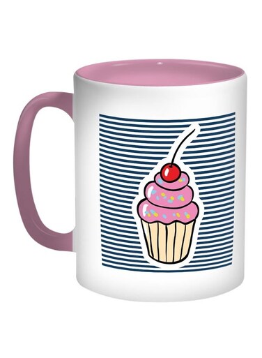 Ice Cream Printed Coffee Mug Pink/White/Blue 11ounce