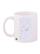 Space Printed Coffee Mug White/Black/Yellow