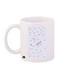 Space Printed Coffee Mug White/Black/Yellow