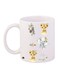 Cartoon Printed Coffee Mug White/Brown/Grey 11ounce