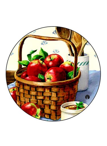 Apples Printed Fridge Magnet Multicolour
