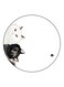 Cats Themed Fridge Magnet White/Black/Pink 5.5cm