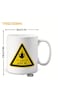 Arabic Tea Lover's Ceramic Mug 'I'm Leaving, I'm Out of Tea' Funny Arabic Calligraphy Design in red