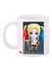 Cartoon Girl Printed Coffee Mug White/Yellow/Red 11ounce