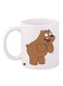 We Bare Bears Printed Coffee Mug White/Brown