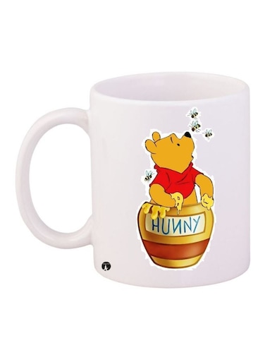 Winnie-The-Pooh Printed Coffee Mug White/Yellow/Red