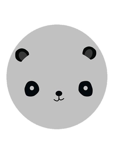 Panda Printed Fridge Magnet White/Black
