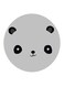 Panda Printed Fridge Magnet White/Black
