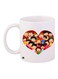 Cartoon Printed Coffee Mug White/Red/Brown 11ounce