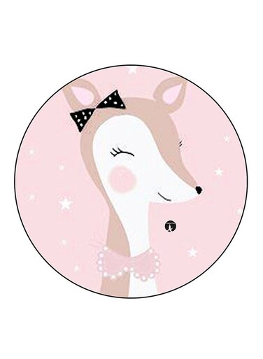 Deer Printed Fridge Magnet Multicolour