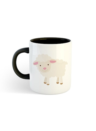 Eid Al-Adha Sheep Printed Mug White/Black