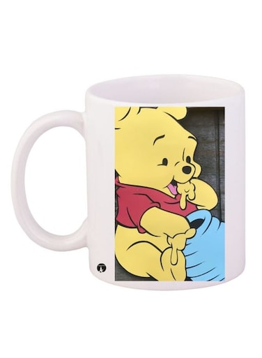 Winnie The Pooh Printed Coffee Mug White/Yellow/Blue