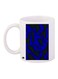 Printed Coffee Mug White/Blue/Black 11ounce