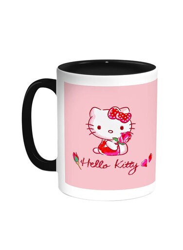 Hello Kitty Printed Coffee Mug Black/White 11ounce
