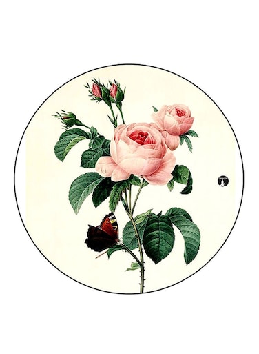 Vintage Art Printed Fridge Magnet Round Multicolour