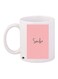 Smile Printed Coffee Mug White/Pink/Black